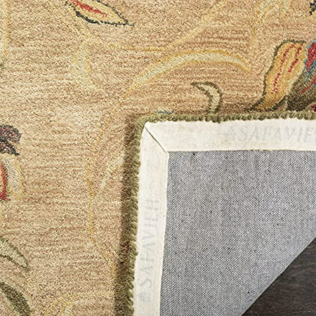 Beige Safavieh Anatolia Collection AN525A Handmade Traditional Oriental Premium Wool Accent Rug Green 2' x 3' 